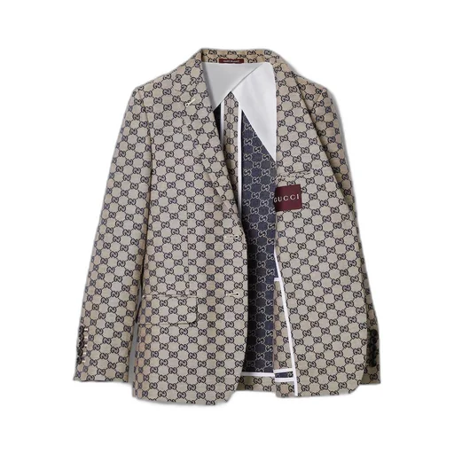 GG linen blend canvas jacket