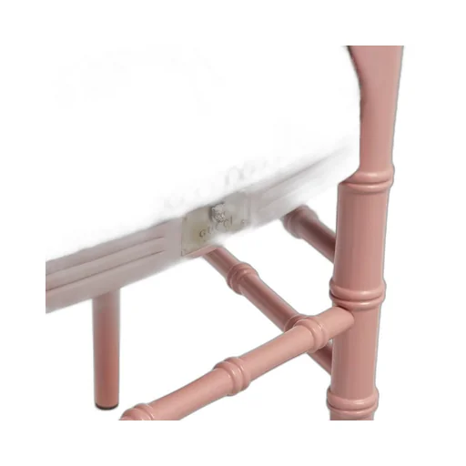 Chiavari floral jacquard chair with arm rests