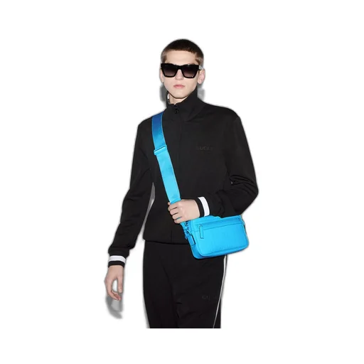 GG rubber-effect crossbody bag