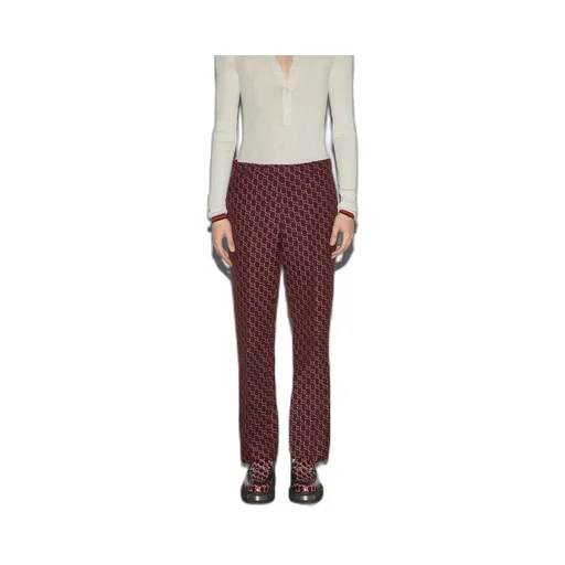 GG wool with optical effect pant