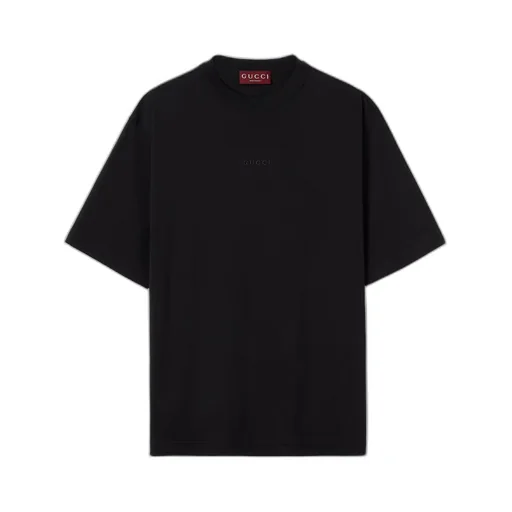 Cotton jersey T-shirt with embroidery