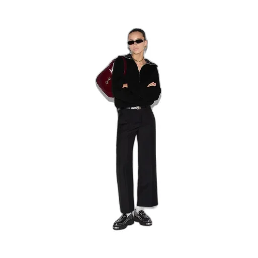 Wool mohair trouser
