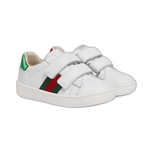 Toddler leather trainer with Web