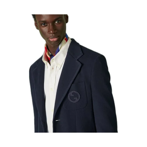 Cotton jersey formal jacket