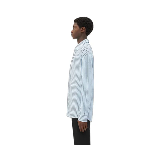 Pinstripe Knitted Linen Shirt