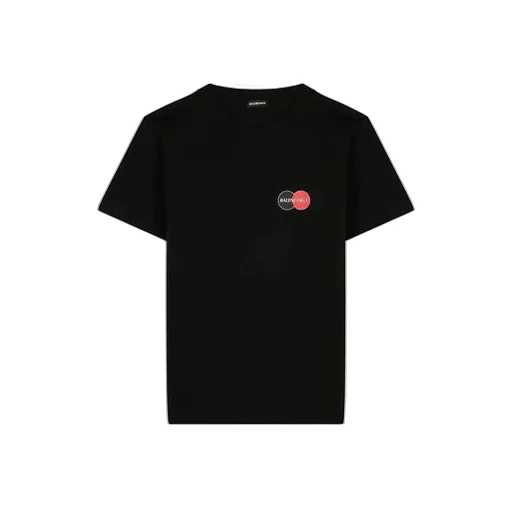 Chest Logo Printing Round Neck T-Shirt