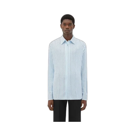 Pinstripe Knitted Linen Shirt