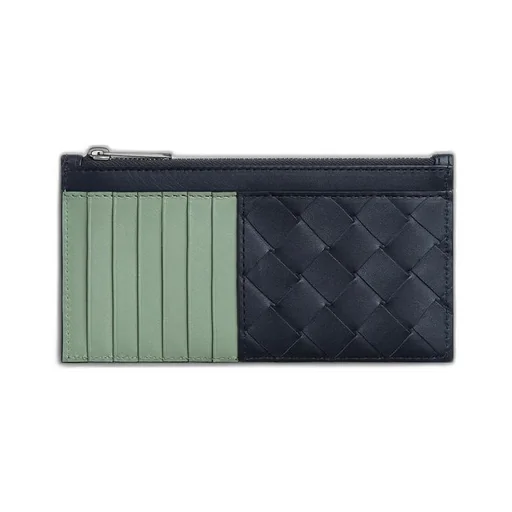 Intrecciato Long Zippered Card Case