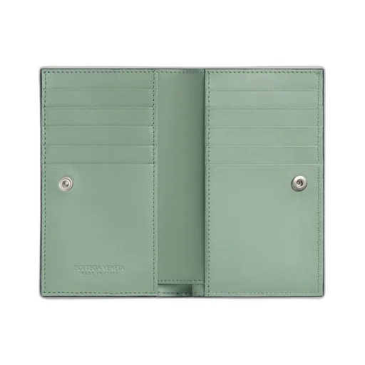 Intrecciato Medium Bi-Fold Wallet With L-Zip