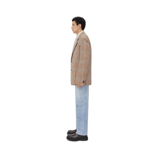 Double Cotton Check Jacket