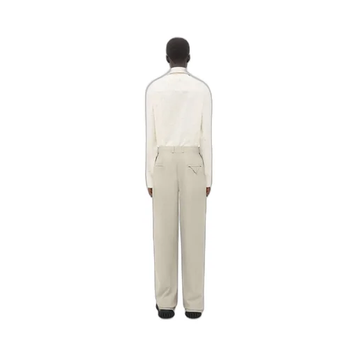 Wool Silk Mouline Trousers