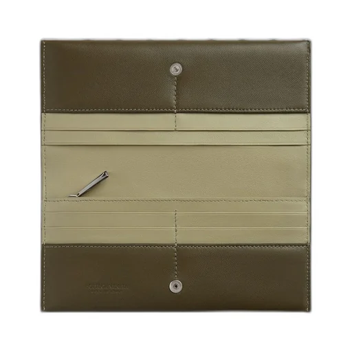Intrecciato Oblique Long Wallet