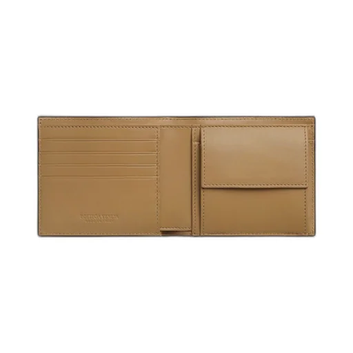 Intrecciato Bi-Fold Wallet With Coin Purse