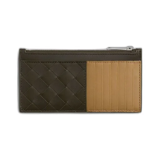 Intrecciato Long Zippered Card Case