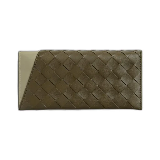 Intrecciato Oblique Long Wallet