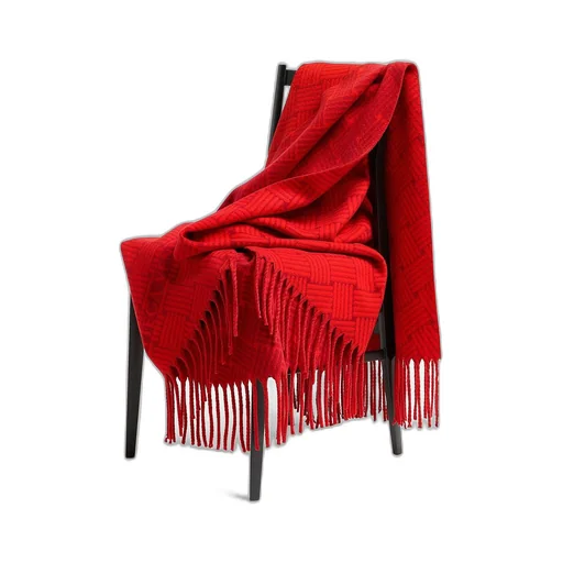 Cashmere Blanket With Intreccio Motif