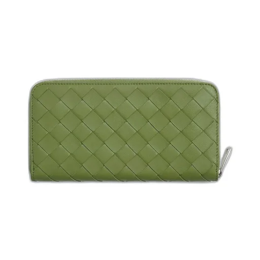 Intrecciato Zip Around Wallet