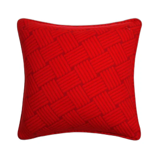 Cashmere Cushion With Intreccio Motif
