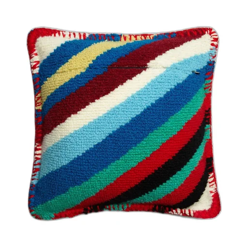 Loopy Stripe Knit Cushion
