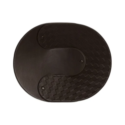 Interlocking Leather Tray - L