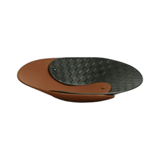 Interlocking Leather Tray - L