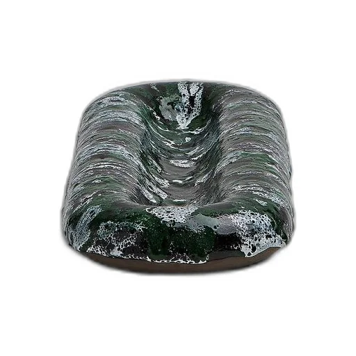 Volcanic Glazed Extended Oval