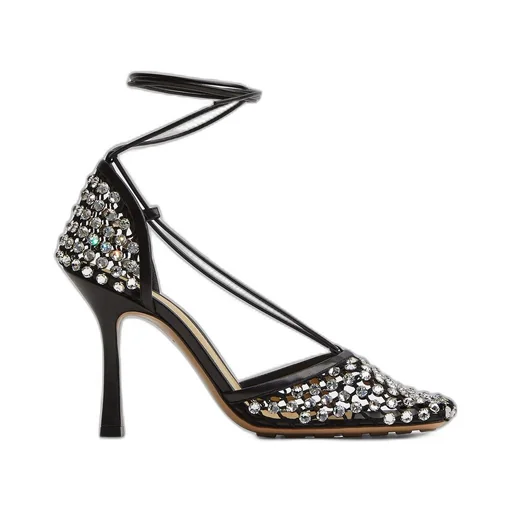 Sparkle Stretch Lace-Up Sandal