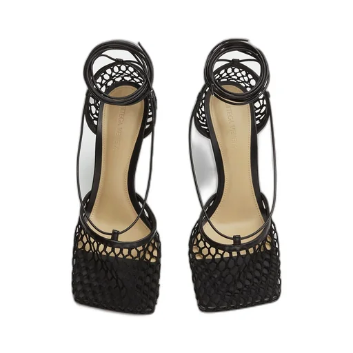 Stretch Lace-Up Sandal