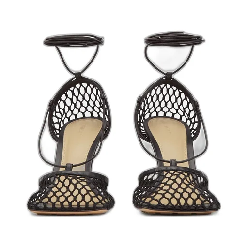 Stretch Lace-Up Sandal
