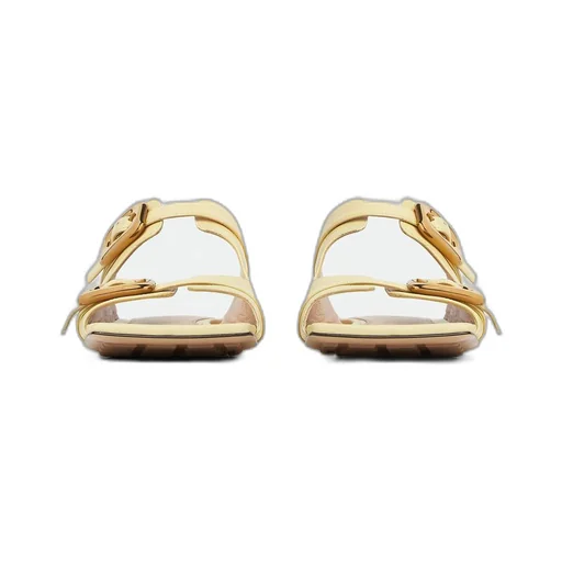 Stretch Buckle Flat Mule