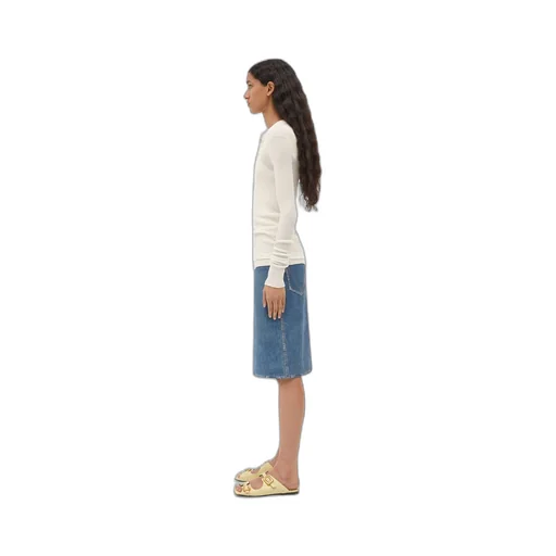 Stretch Buckle Flat Mule