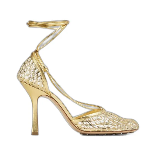 Stretch Lace-Up Sandal