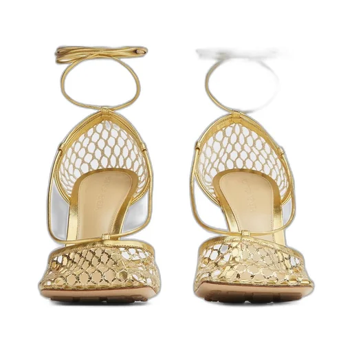 Stretch Lace-Up Sandal