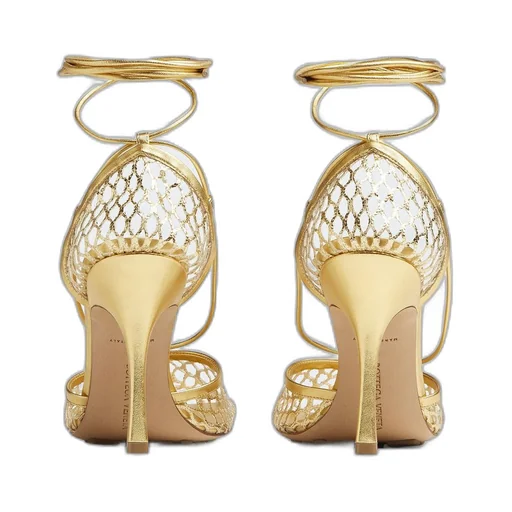 Stretch Lace-Up Sandal