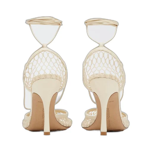 Stretch Lace-Up Sandal