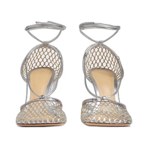 Stretch Lace-Up Sandal