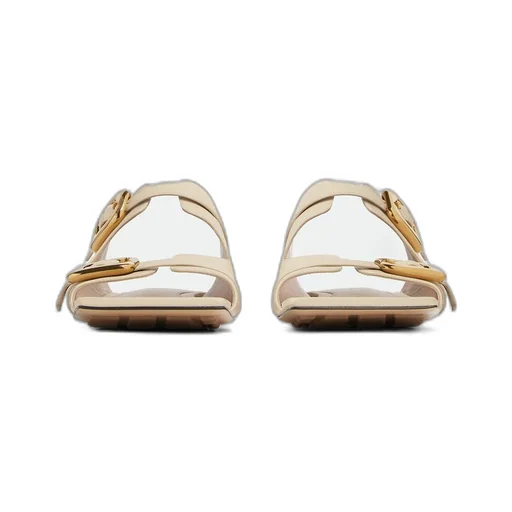 Stretch Buckle Flat Mule