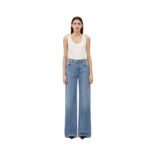 Vintage Indigo Wide Leg Denim