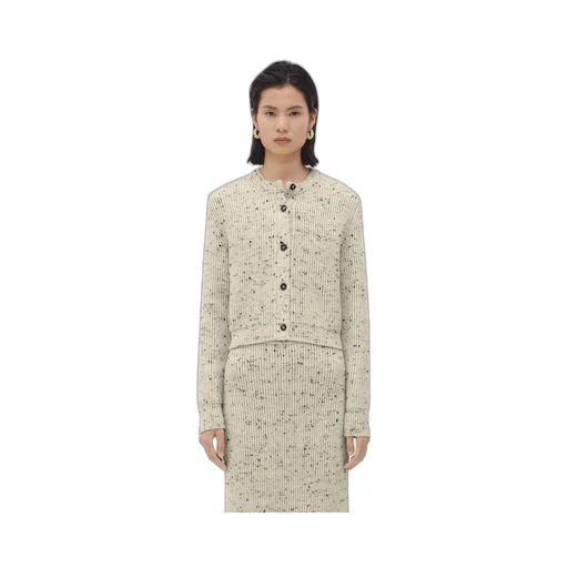 Textured Wool Rib Cardigan