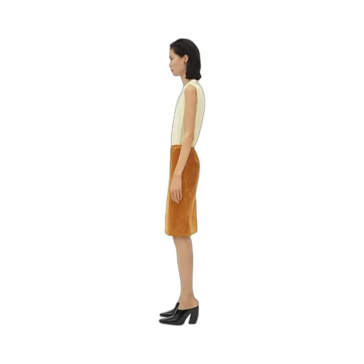 Suede Leather Skirt