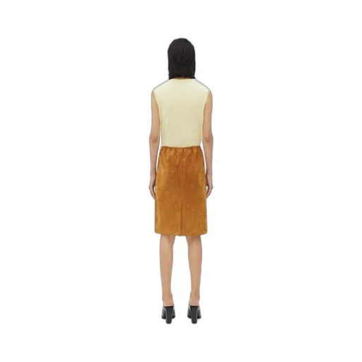 Suede Leather Skirt