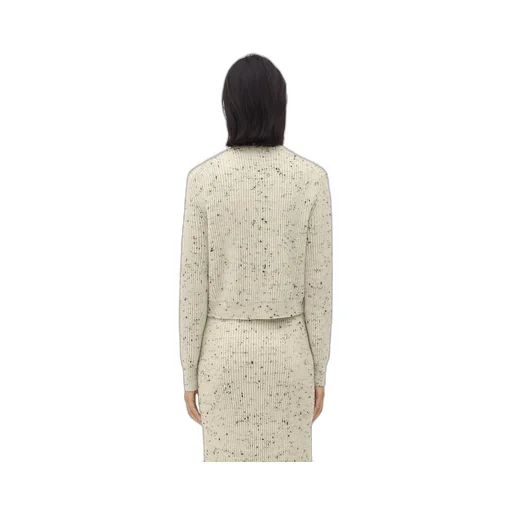 Textured Wool Rib Cardigan