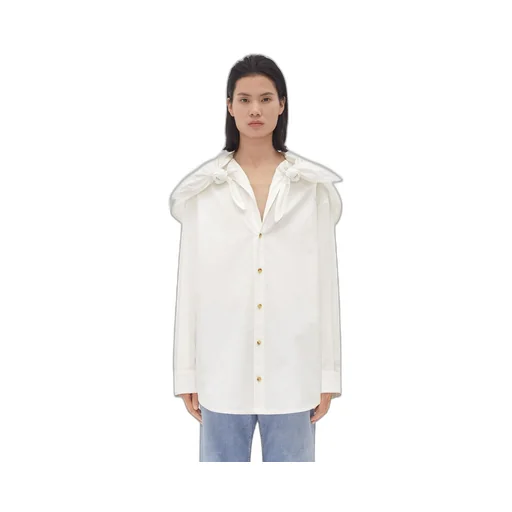 Compact Cotton Shirt With Knots