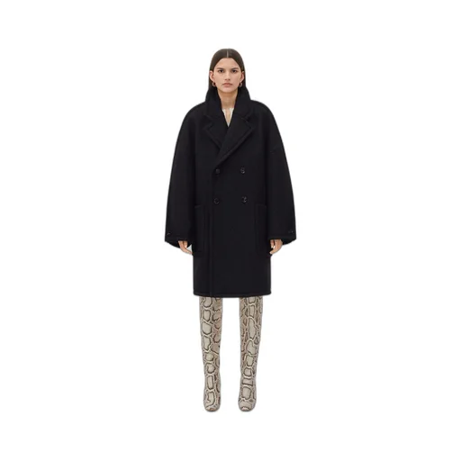 Wool Twill Oversized Coat