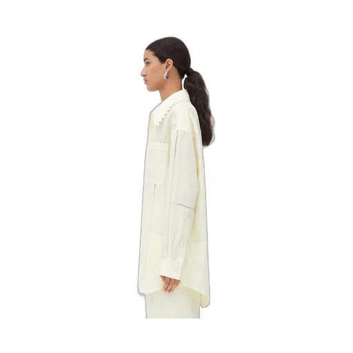 English Embroidery Linen Shirt