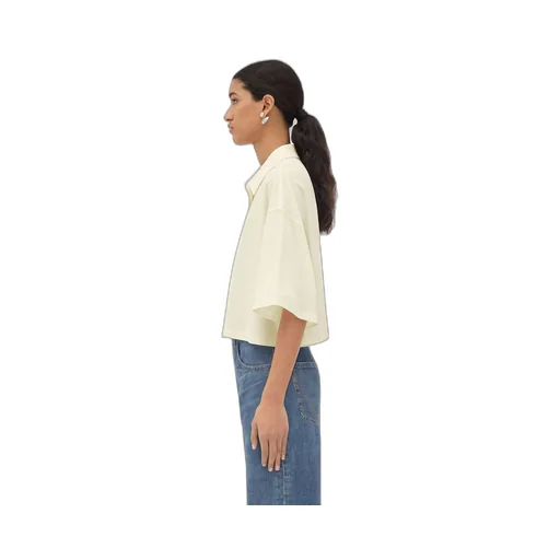 Light Cotton Piquet Cropped Polo