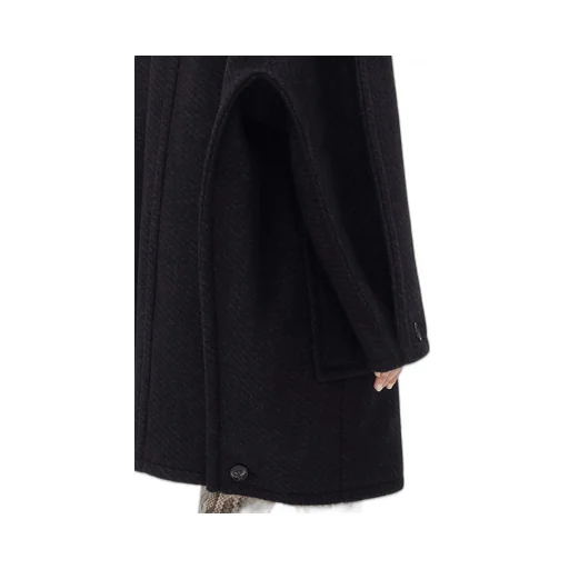 Wool Twill Oversized Coat