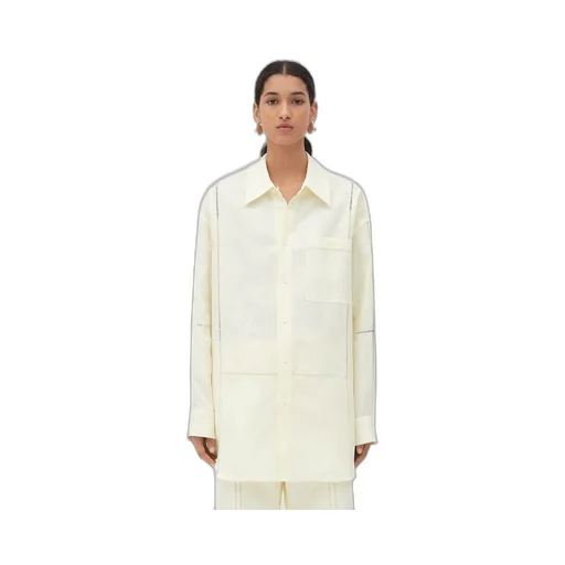 English Embroidery Linen Shirt