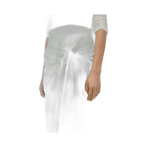 Compact Cotton Skirt With Knot Detail