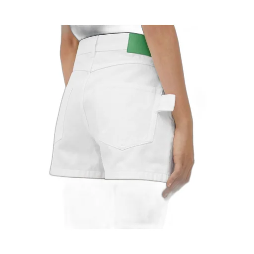 White Denim Shorts